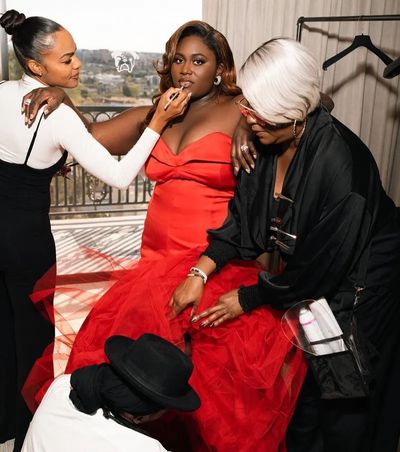 Magical Moments: Danielle Brooks Shines at Golden Globes with Crew