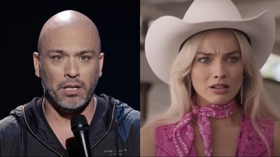 See The Incredible Side-By-Side Of All The Barbie Peeps Reacting To Jo Koy's 'Plastic Doll With Big Boobs' Joke