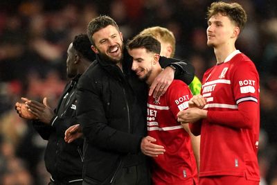 Michael Carrick savours special night as Middlesbrough beat Chelsea in Carabao Cup semi-final first leg