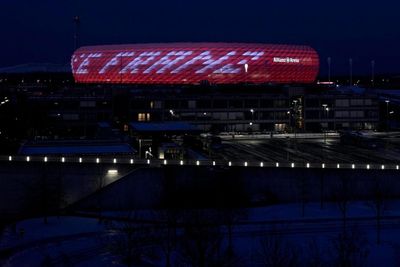 Bayern Munich light up Allianz Arena in honour of Franz Beckenbauer