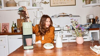The new Drew Barrymore coffee maker is heading to our kitchen counters ASAP