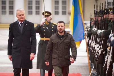 Ukraine's Zelenskyy opens a visit to the Baltic nations, seeking more aid against Russia's invasion