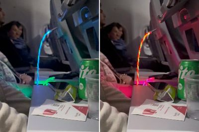 Plane passenger furious after woman uses flashing charger on night flight