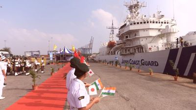 Japan Coast Guard ship arrives in Chennai