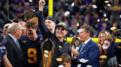 Jim Harbaugh Had Michigan Sing the Cheesiest Song in Locker Room After Winning National Title