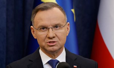 Poland’s president says he will not rest until ex-interior minister and deputy freed from prison