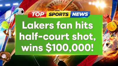 Lucky Lakers fan sinks half-court shot, wins 0,000 jackpot!