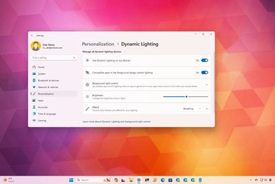 How to get started setting up Windows 11 Dynamic Lighting