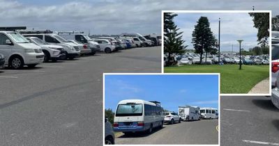 Who's asleep at the wheel? Carpark confusion is a camper's dream