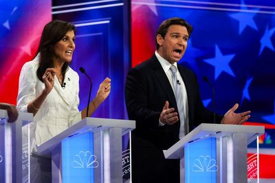 Republican debate: Haley and DeSantis exchange barbs in fight for second place