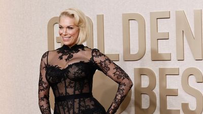 We're still thinking about Hannah Waddingham's lingerie-inspired dress at the Golden Globes