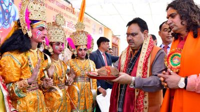 Rajasthan CM flags off 2,100 cooking oil drums for Sita Rasoi in Ayodhya