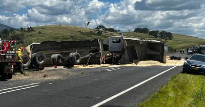 Monaro Highway closed after two trucks collide