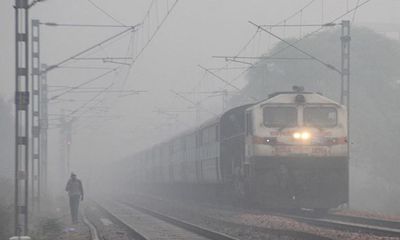 Delhi: 24 trains running late due to dense fog