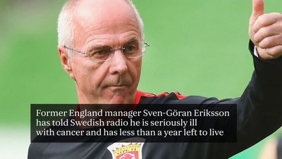Sven-Göran Eriksson: Former England manager 'told he was dying from cancer after suffering strokes'