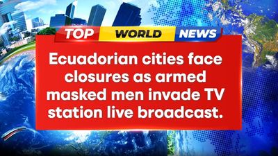 Fearful Invasion: Armed Masked Men Strike TV Station, Chaos Ensues