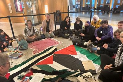 Pro-Palestine campaigners holding 'sit-in' at Holyrood