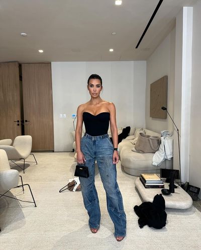 Kim Kardashian: Fierce in Black and Blue Fashion Essentials