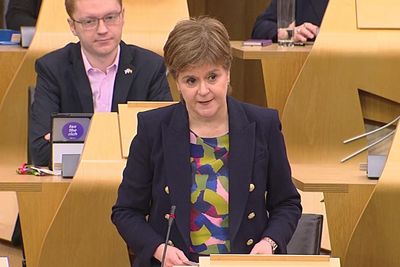 Nicola Sturgeon asks first question at FMQs since stepping down as SNP leader