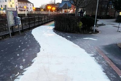 LGBTQ rainbow path in park painted over as police probe ‘wilful act of vandalism’