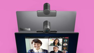 Lenovo's Magic Bay means you can add a monster-sized removable webcam, a handy dandy perfume pump, or dedicated emoji screen to your new ThinkBook laptop