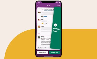 Slack's new feature wants you to swipe right on all those unread alerts
