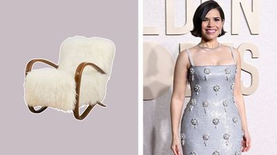 America Ferrera's accent chair brings all the cozy vibes — get a similar look for $5,000 less