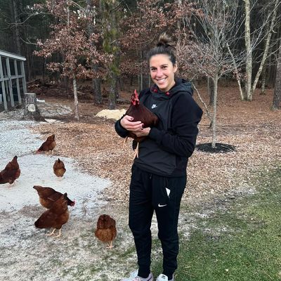 Carli Lloyd Finds Unexpected Joy in Caring for Chickens
