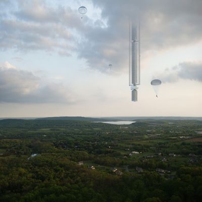 New York City’s most ambitious skyscraper could be hanging from an asteroid