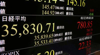 Stock market today: Asian shares turn lower, while Tokyo's benchmark extends rally