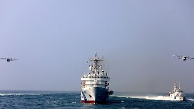 Indian, Japanese Coast Guards engage in joint exercise off the coast of Chennai