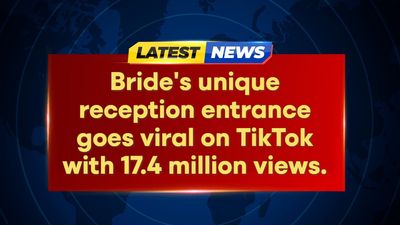 Bride's Jaw-Dropping Bungee Entrance Electrifies Wedding Reception on TikTok