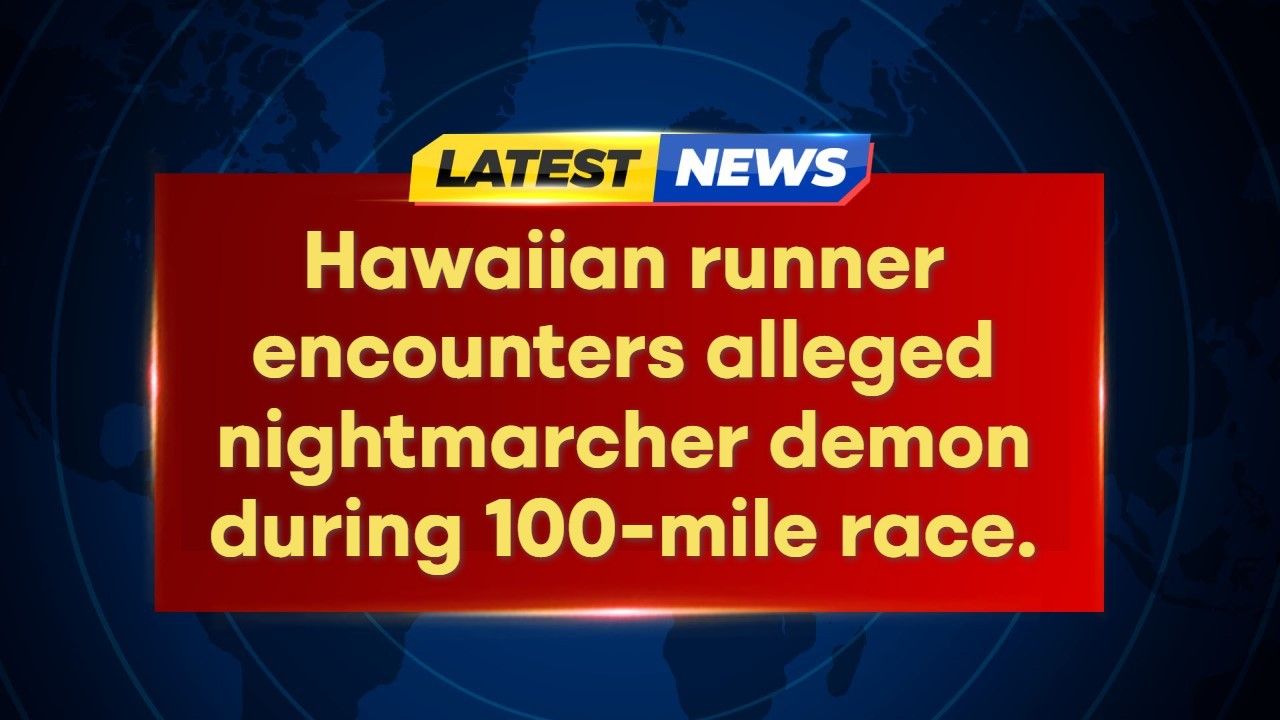 Hawaiian runner's chilling encounter with alleged…