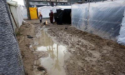 ‘The situation is dire’: winter heaps misery on displaced people of Gaza