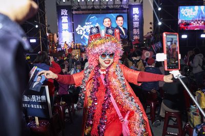 In photos: Costumes, color and singing candidates — welcome to a Taiwanese election