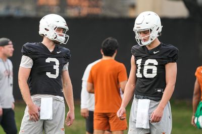 Social media had jokes with Texas returning the 2 highest-rated QB prospects of the 2020s