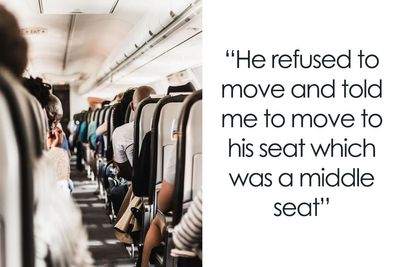 Woman Refuses To Switch Seats With A Man So He Can Sit With Family, Flight Attendant Intervenes