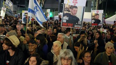 24-hour protest for release of Israeli hostages kicks off in Tel Aviv