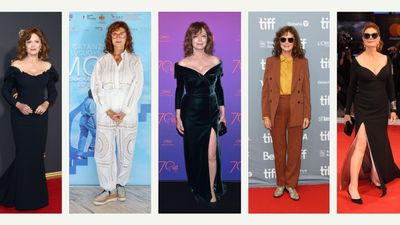 Susan Sarandon's most unforgettable outfits and looks - from cool trouser suits to chic red carpet gowns
