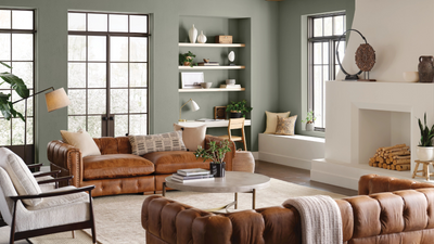 How to decorate with Evergreen Fog, the 'perfect green' paint color from Sherwin-Williams