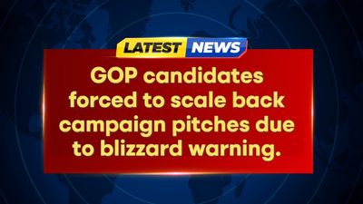 Blizzard warning forces GOP candidates to scale back Iowa campaign