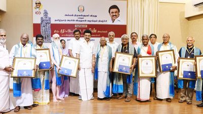 CM honours scholars and writers for contributions towards Tamil, social justice