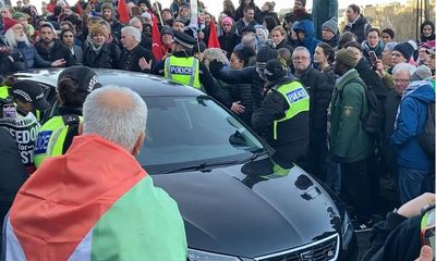 70-year-old charged after car runs into pro-Palestine demo in Edinburgh