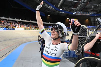 Lotte Kopecky wins two European track titles in 19 minutes