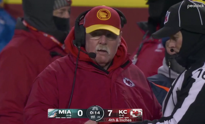 Chiefs-Dolphins is so cold that Andy Reid’s mustache froze over