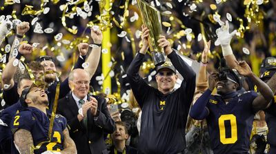 Michigan AD Makes Declaration About Jim Harbaugh’s Contract at National Title Celebration