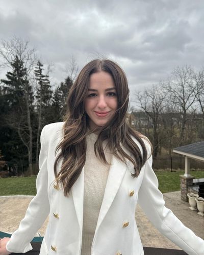 Timeless Elegance: Chloé Lukasiak Shines in Winter Whites