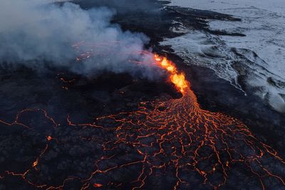 Watch live: Iceland volcano erupts as lava reaches Grindavik town