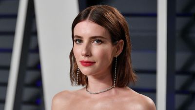 Emma Roberts's cozy living room is a masterclass in making cool neutrals interesting