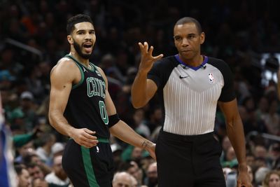 Celtics’ Jayson Tatum gets ejected after heated exchange with official